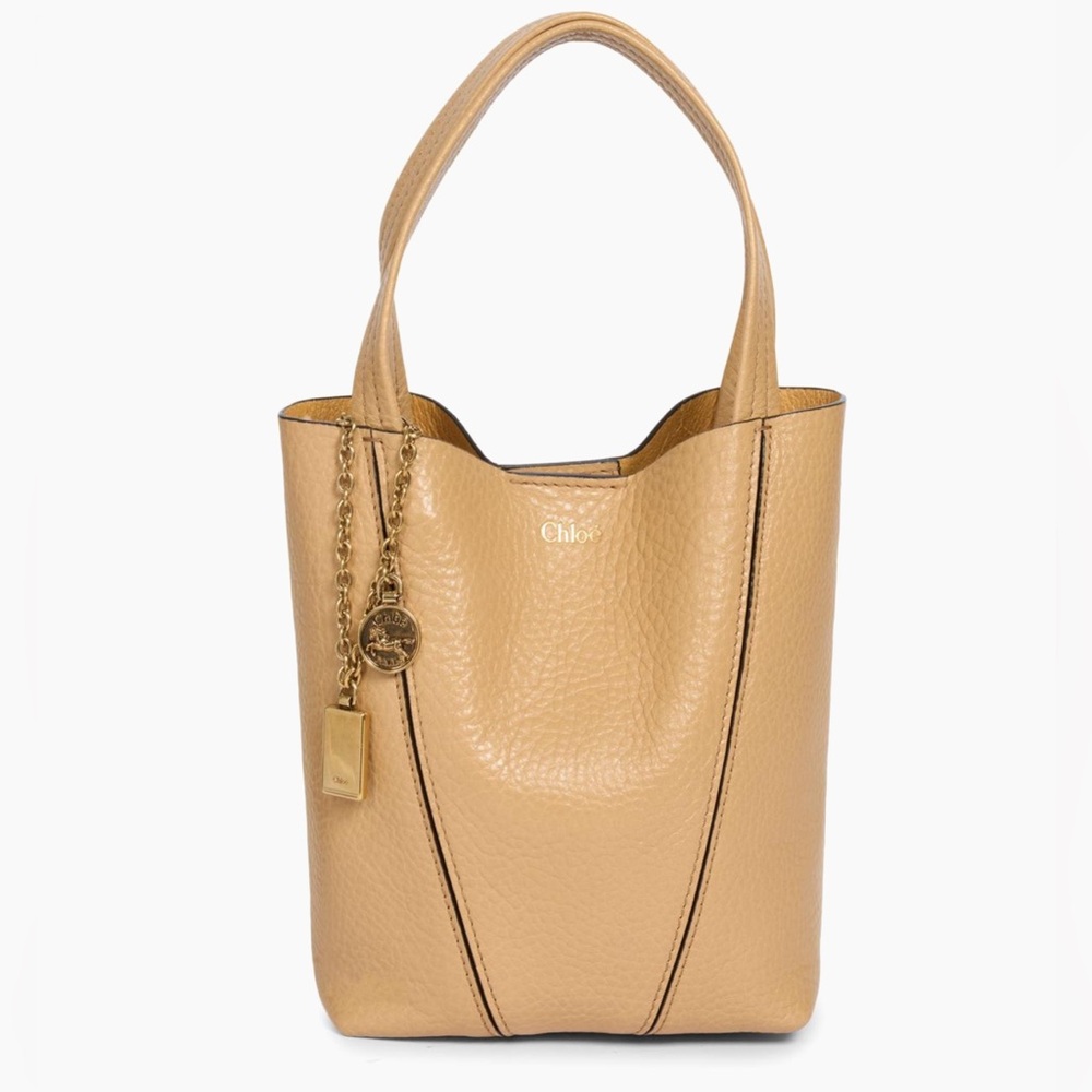Chloe Small Spin Leather Tote Bag